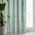 Zasłona jasnomiętowa z matowego welwetu 140x270 cm taśma - MELANIE