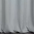 Zasłona srebrna zaciemniająca o strukturalnym wzorze 135x250 cm przelotka - CARLO