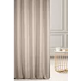 Zasłona szyta na taśmie 5 cm beżowa z gładkiej, przyjemnej w dotyku tkaniny z efektem melanżu
