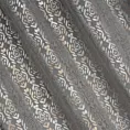 Zasłona stalowo, złota ze złotym wzorem z welwetu 140x250 cm przelotka - LAURA