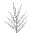 PAPROĆ - gałązka sztuczna dekoracyjna srebrna