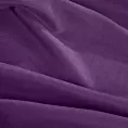 Zasłona szyta na taśmie 8 cm DORA - HIT fioletowa z miękkiej tkaniny o welurowej strukturze