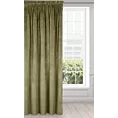 Zasłona oliwkowa z ekskluzywnego aksamitnego welwetu 290 g/m2 140x270 cm taśma - VILLA