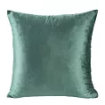 Poszewka na poduszkę 40x40 cm welwetowa ciemnozielona z połyskiem miękka i puszysta MELANIE