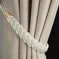Dekoracyjny sznur do zasłon KAYLA pleciony w wzór warkocza
