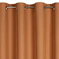 Zasłona ruda z matowej gładkiej tkaniny 140x250 cm przelotka - RITA