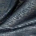 Zasłona welwetowa granatowa z prążkowanym złotym wzorem 140x250 cm przelotka - AMABEL