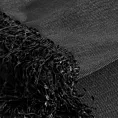 Obrus okrągły czarny średnica 120 cm TINA zdobiony puszystymi frędzlami EUROFIRANY PREMIUM