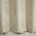 Zasłona szyta na taśmie 5 cm BRIANNA beżowa miękka szenilowa o wyraźnym splocie i lekkim połysku