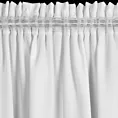Zasłona biała z matowej gładkiej tkaniny 140x175 cm taśma - RITA