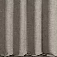 Zasłona szyta na taśmie fala ciemnobeżowa tkanina o naturalnym charakterze z efektem melanżu