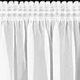 Firana biała z gładkiego matowego woalu 400x150 cm taśma LUCY