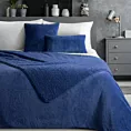 Narzuta dwustronna z przyjemnego futerka i tkaniny barankowej granatowa 220x240 cm NINA Eurofirany Premium