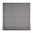 Roleta rzymska szara z tkaniny typu Blackout zaciemniającej w 100%