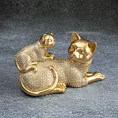 Kotki - figurka dekoracyjna HARIS o drobnym wytłaczanym wzorze