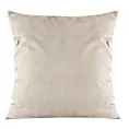 Poszewka na poduszkę 45x45 cm welwetowa beżowa z drobnym strukturalnym wzorem MILO