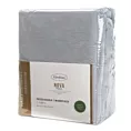 Prześcieradło polarowe z gumką 220x200 cm kolor srebrny 250 g/m2 FLANO