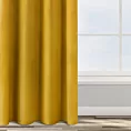 Zasłona welwetowa musztardowa 140x270 cm taśma - ROSA - Design 91