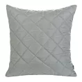 Poszewka na poduszkę 40x40 cm stalowa z geometrycznym wzorem wykonanym techniką hot press ALARA DESIGN 91
