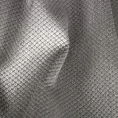 Zasłona szarobeżowa zaciemniająca o strukturze drobnej krateczki 135x250 przelotka - AMARO