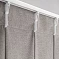 Zasłona ciemnobeżowa z 100% zaciemniającej tkaniny typu blackout 125x270 cm (wymiar podany na gotowo) system flex - NELISA