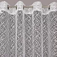 Firana biała o strukturze pajęczej sieci 140x250 cm przelotka AMANDA