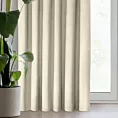 Zasłona kremowa z matowego welwetu 140x270 cm taśma - MELANIE