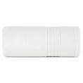 Ręcznik do rąk 30x50 cm bawełniany kolor biały zdobiony bordiura w paski 550 g/m2 AURA