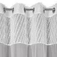Zasłona jasnoszara w stylu glamour 140x250 cm przelotka - AMIRA