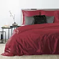 Pościel 220x200 cm gładka z satyny bawełnianej kolor bordowy DINA Diva Line