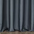 Zasłona szyta na taśmie 5 cm grafitowa z satynowej, połyskującej tkaniny