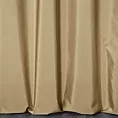 Zasłona szyta na taśmie 5 cm jasnobeżowa z gładkiej tkaniny z delikatnym połyskiem