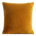 Poszewka na poduszkę 60x60 cm miodowa z miękkiej futrzanej tkaniny NINA