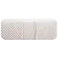 Ręcznik kąpielowy 70x140 cm bawełniany kolor beżowy z welwetową bordiurą 500 g/m2 JESSI