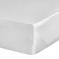 Prześcieradło bez gumki 180x210 cm z satyny bawełnianej kolor biały 125 g/m2 DINA Diva Line
