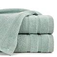 Ręcznik do rąk 30x50 cm bawełniany kolor miętowy zdobiony błyszczącymi paseczkami 500 g/m2 GLORY 4
