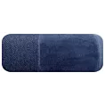 Ręcznik kąpielowy 50x90 cm bawełniany kolor granatowy z bordiurą z weluru 500 g/m2 LUCY