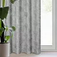 Zasłona popielata z tkaniny szenilowej 135x250 przelotka - ALETA