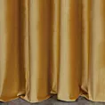 Zasłona szyta na taśmie 5 cm ceglasta z tkaniny welwetowej w pionowe prążki, wykończona obciążnikiem