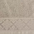 Ręcznik do rąk 30x50 cm bawełniany kolor beżowy z żakardowym wzorem ornamentów 500 g/m2 SARA