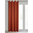 Zasłona ceglasta z matowej gładkiej tkaniny 140x250 cm przelotka - RITA