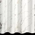 Zasłona welwetowa biało, złocista zdobiona marmurkiem, złote przelotki 140x250 cm przelotka - MOLLY