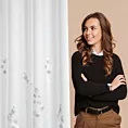Firana z lekkiej etaminy zdobiona subtelnym kwiatowym wzorem 140x250 cm przelotka ISABEL