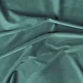 Zasłona welwetowa ciemnoturkusowa z dekoracyjnym pasem 140x250 cm przelotka - PERI