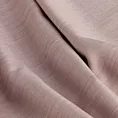 Roleta rzymska pudrowo różowa z miękkiej tkaniny o naturalnym splocie w stylu ekologicznym