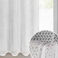 Firana biała z siateczki niewymagająca prasowania 140x250 cm przelotka CINDY
