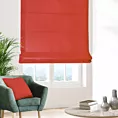 Roleta rzymska DORA - HIT czerwona z miękkiej tkaniny o welurowej strukturze