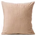 Poszewka na poduszkę 40x40 cm welwetowa kolor beżowy z efektem cieniowania MARSALA