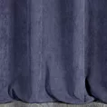 Zasłona granatowa o strukturze sztruksu 140x250 przelotka - JULIE