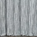 Firana szyta na taśmie 5 cm popielata siatka w stylu eko z efektem melanżu wykończona obciążnikiem